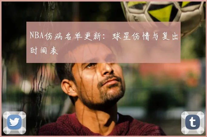 NBA伤病名单更新：球星伤情与复出时间表